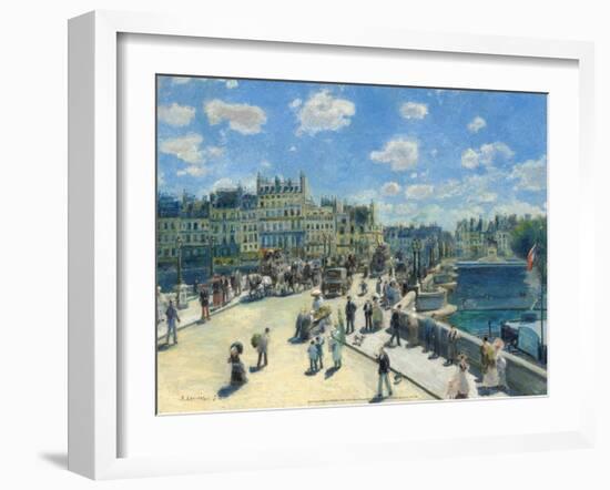 Pont-Neuf, 1872-Pierre-Auguste Renoir-Framed Art Print