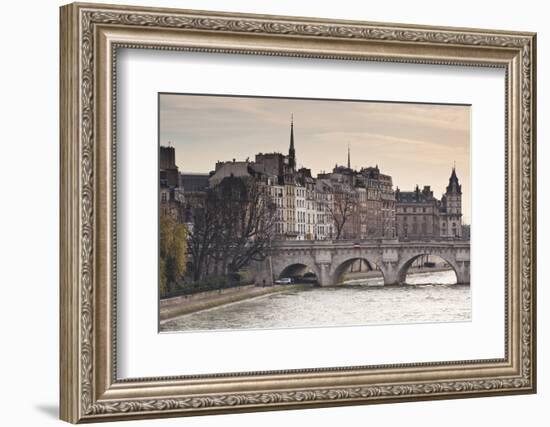 Pont Neuf and the Ile De La Cite in Paris, France, Europe-Julian Elliott-Framed Photographic Print