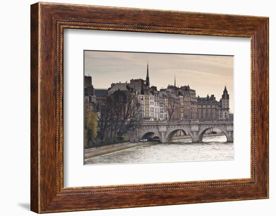 Pont Neuf and the Ile De La Cite in Paris, France, Europe-Julian Elliott-Framed Photographic Print