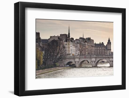 Pont Neuf and the Ile De La Cite in Paris, France, Europe-Julian Elliott-Framed Photographic Print