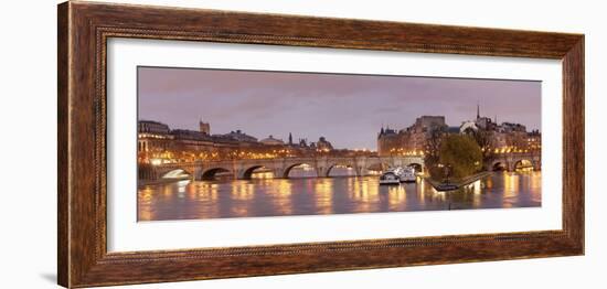 Pont Neuf Bridge and Ile De La Cite, Paris, Ile De France, France, Europe-Markus Lange-Framed Photographic Print