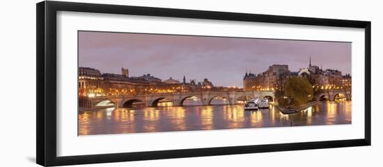 Pont Neuf Bridge and Ile De La Cite, Paris, Ile De France, France, Europe-Markus Lange-Framed Photographic Print