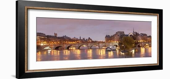 Pont Neuf Bridge and Ile De La Cite, Paris, Ile De France, France, Europe-Markus Lange-Framed Photographic Print