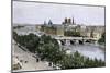 Pont Neuf Bridging the Seine to the Ile De La Cite, Viewed from Near the Louvre, Paris, 1890s-null-Mounted Giclee Print