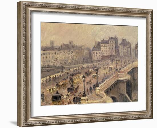 Pont Neuf - Brouillard, 1902-Camille Pissarro-Framed Giclee Print