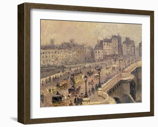 Pont Neuf - Brouillard, 1902-Camille Pissarro-Framed Giclee Print