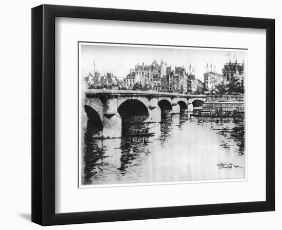 Pont Neuf, C1870-1930-Eugene Bejot-Framed Giclee Print