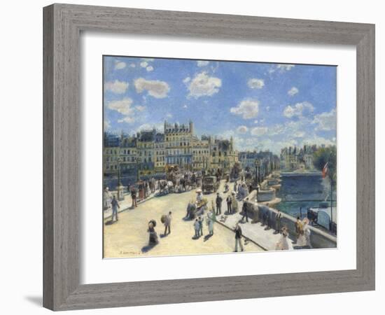 Pont Neuf, Paris, 1872-Pierre-Auguste Renoir-Framed Giclee Print