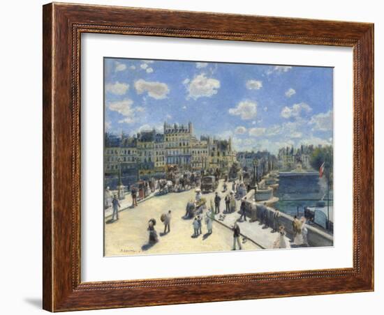 Pont Neuf, Paris, 1872-Pierre-Auguste Renoir-Framed Giclee Print