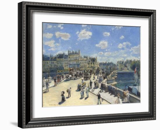 Pont Neuf, Paris, 1872-Pierre-Auguste Renoir-Framed Giclee Print