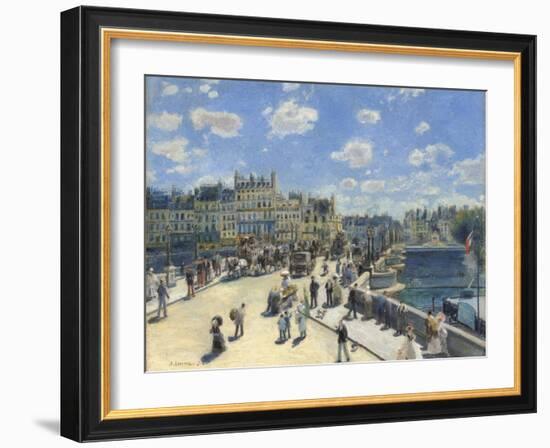 Pont Neuf, Paris, 1872-Pierre-Auguste Renoir-Framed Giclee Print