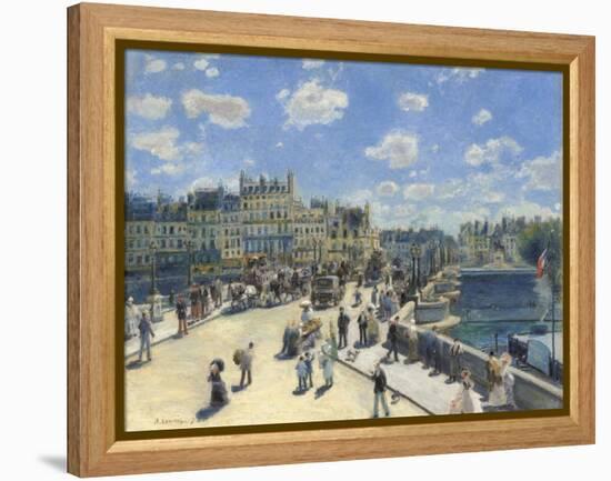 Pont Neuf, Paris, 1872-Pierre-Auguste Renoir-Framed Premier Image Canvas