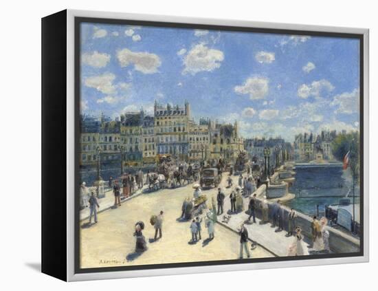 Pont Neuf, Paris, 1872-Pierre-Auguste Renoir-Framed Premier Image Canvas