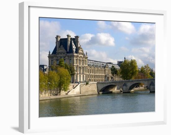 Pont Royal and the Louvre Museum, Paris, France-Lisa S. Engelbrecht-Framed Photographic Print