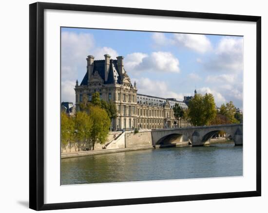 Pont Royal and the Louvre Museum, Paris, France-Lisa S. Engelbrecht-Framed Photographic Print