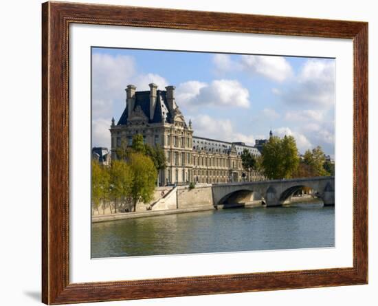 Pont Royal and the Louvre Museum, Paris, France-Lisa S. Engelbrecht-Framed Photographic Print