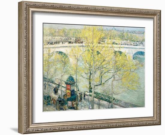 Pont Royal, Paris, 1897-Childe Hassam-Framed Giclee Print