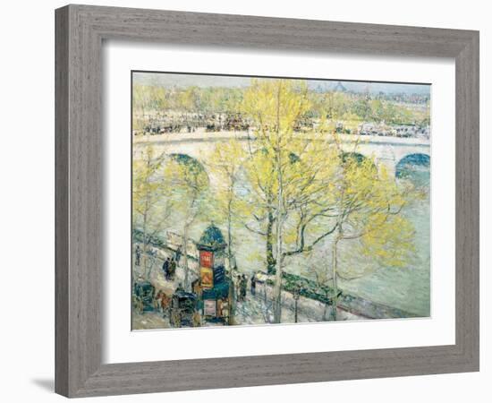 Pont Royal, Paris, 1897-Childe Hassam-Framed Giclee Print