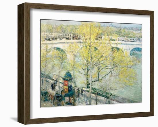 Pont Royal, Paris, 1897-Childe Hassam-Framed Giclee Print