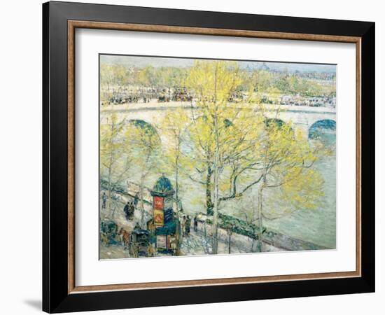 Pont Royal, Paris, 1897-Childe Hassam-Framed Giclee Print