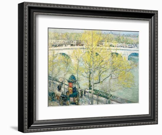 Pont Royal, Paris, 1897-Childe Hassam-Framed Giclee Print