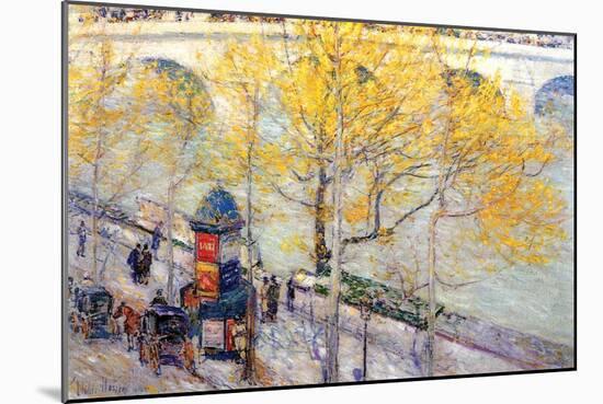 Pont Royal, Paris-Childe Hassam-Mounted Art Print