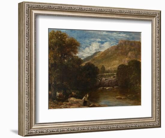 Pont-Y-Pair, Conwy, 1851 (Oil on Canvas)-David Cox-Framed Giclee Print