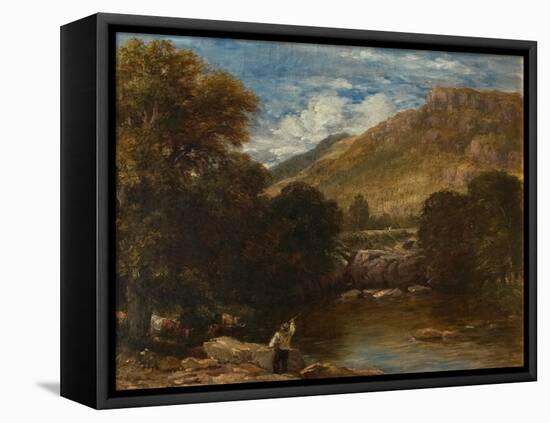 Pont-Y-Pair, Conwy, 1851 (Oil on Canvas)-David Cox-Framed Premier Image Canvas