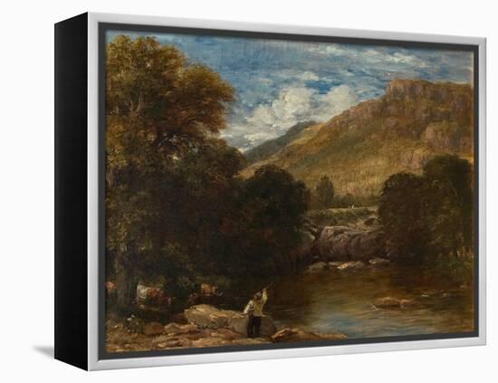 Pont-Y-Pair, Conwy, 1851 (Oil on Canvas)-David Cox-Framed Premier Image Canvas