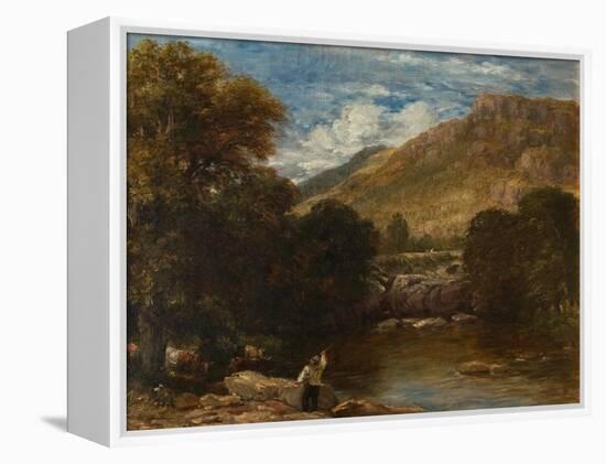 Pont-Y-Pair, Conwy, 1851 (Oil on Canvas)-David Cox-Framed Premier Image Canvas