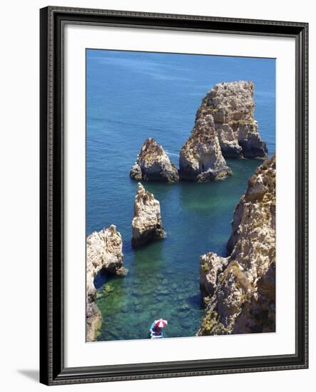 Ponta Da Piedade, Lagos, Algarve, Portugal, Europe-Jeremy Lightfoot-Framed Photographic Print