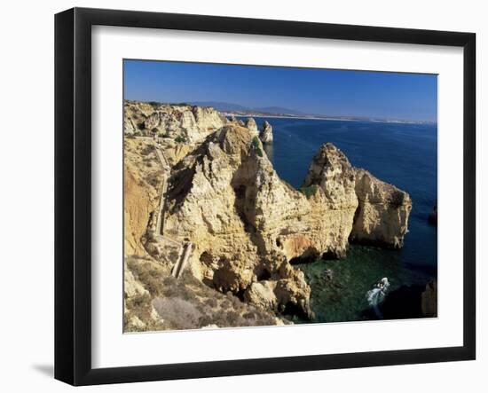 Ponta Da Piedade, Lagos, Algarve, Portugal-Neale Clarke-Framed Photographic Print