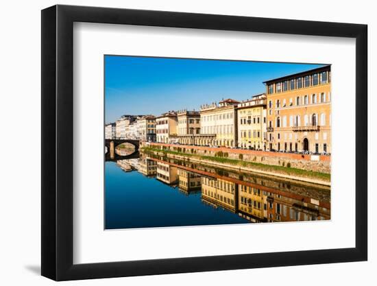 Ponte alla carraia, Lungarno Corsini, Arno River, Firenze, Tuscany, Italy-Nico Tondini-Framed Photographic Print