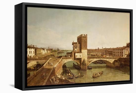 Ponte Delle Navi, Verona-Bernardo Bellotto-Framed Premier Image Canvas