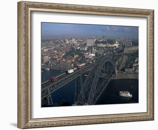 Ponte Dom Luis I Across the Douro River, Porto (Oporto), Portugal-Upperhall-Framed Photographic Print