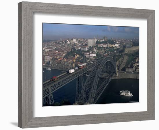 Ponte Dom Luis I Across the Douro River, Porto (Oporto), Portugal-Upperhall-Framed Photographic Print