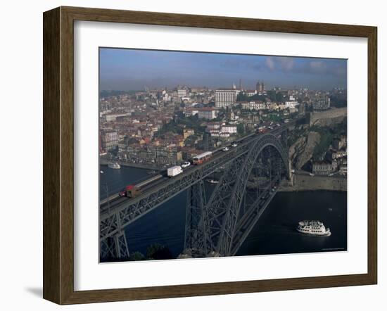 Ponte Dom Luis I Across the Douro River, Porto (Oporto), Portugal-Upperhall-Framed Photographic Print