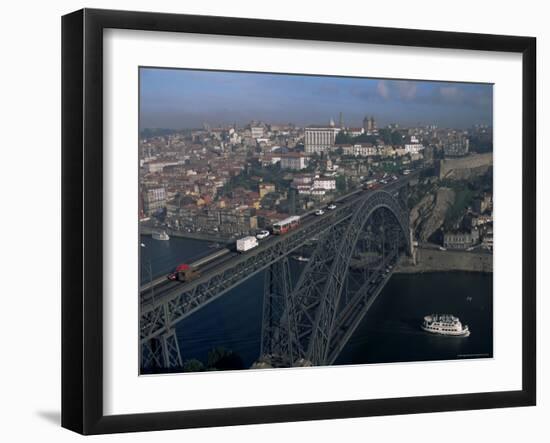 Ponte Dom Luis I Across the Douro River, Porto (Oporto), Portugal-Upperhall-Framed Photographic Print