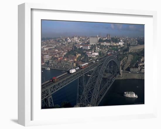 Ponte Dom Luis I Across the Douro River, Porto (Oporto), Portugal-Upperhall-Framed Photographic Print