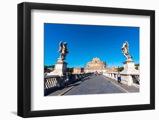 Ponte Sant'Angelo, Mausoleum of Hadrian (Castel Sant'Angelo), Rome-Nico Tondini-Framed Photographic Print