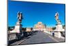 Ponte Sant'Angelo, Mausoleum of Hadrian (Castel Sant'Angelo), Rome-Nico Tondini-Mounted Photographic Print