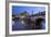 Ponte Sant'Angelo on the River Tiber and the Castel Sant'Angelo at Night, Rome, Lazio, Italy-Stuart Black-Framed Photographic Print