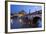 Ponte Sant'Angelo on the River Tiber and the Castel Sant'Angelo at Night, Rome, Lazio, Italy-Stuart Black-Framed Photographic Print