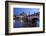 Ponte Sant'Angelo on the River Tiber and the Castel Sant'Angelo at Night, Rome, Lazio, Italy-Stuart Black-Framed Photographic Print