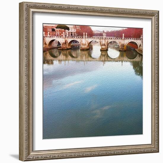 Ponte Sant' Angelo, Rome-Tosh-Framed Art Print