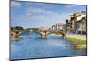 Ponte Santa Trinita Dating from the 16th Century and the Arno River, Florence (Firenze), Tuscany-Nico Tondini-Mounted Photographic Print