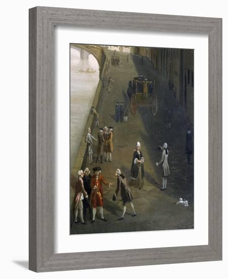 Ponte Santa Trinita' in Florence-Thomas Patch-Framed Giclee Print