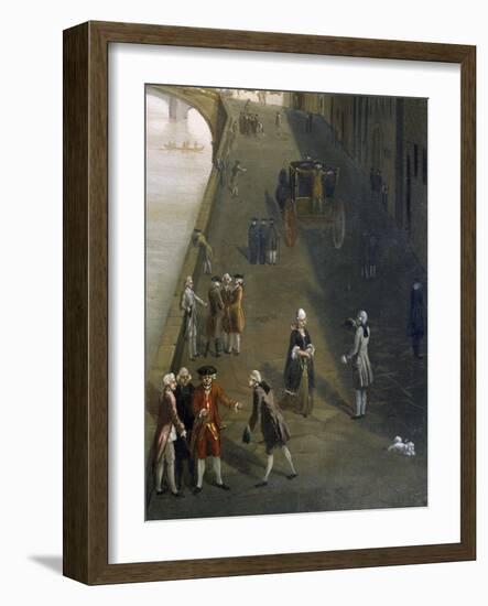 Ponte Santa Trinita' in Florence-Thomas Patch-Framed Giclee Print