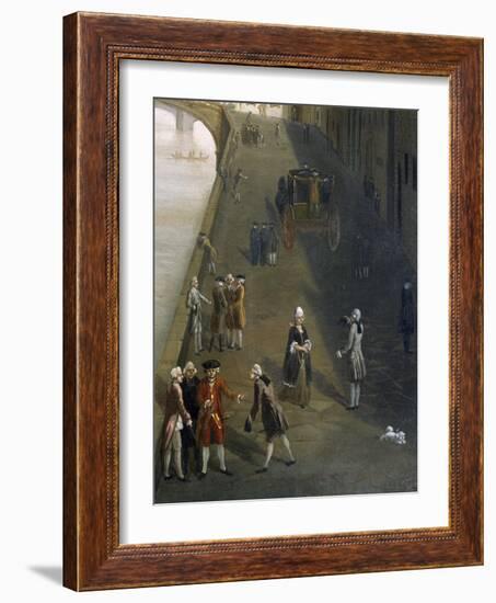 Ponte Santa Trinita' in Florence-Thomas Patch-Framed Giclee Print