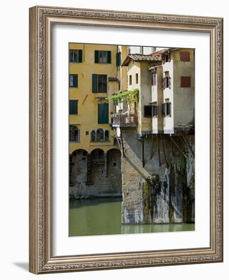 Ponte Vecchio (1345), Florence (Firenze), UNESCO World Heritage Site, Tuscany, Italy-Nico Tondini-Framed Photographic Print